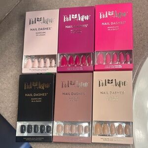 Red Aspen Nail Dashes - 6 NEW sets
